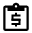 Clipboard money icon